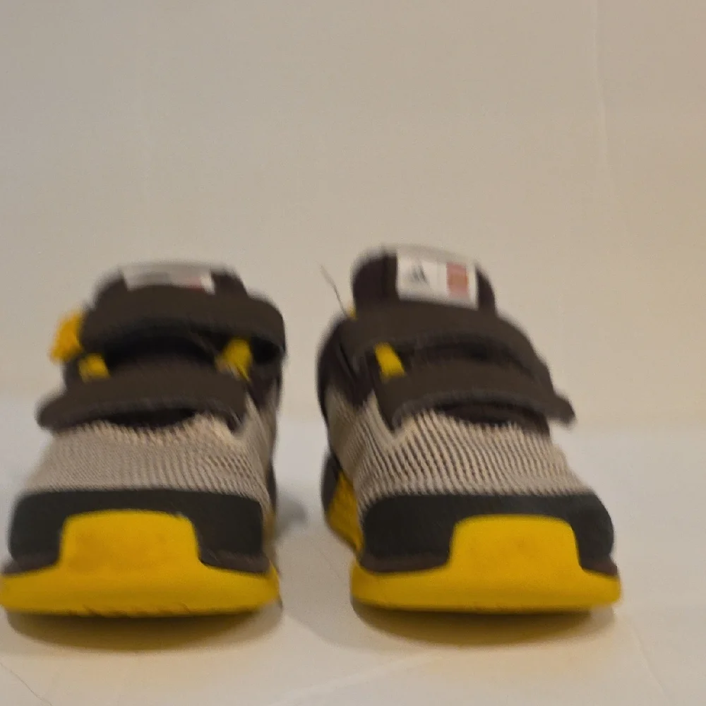 Adidas LEGO RARE Kids' Yellow and Brown Sneakers Size 9
